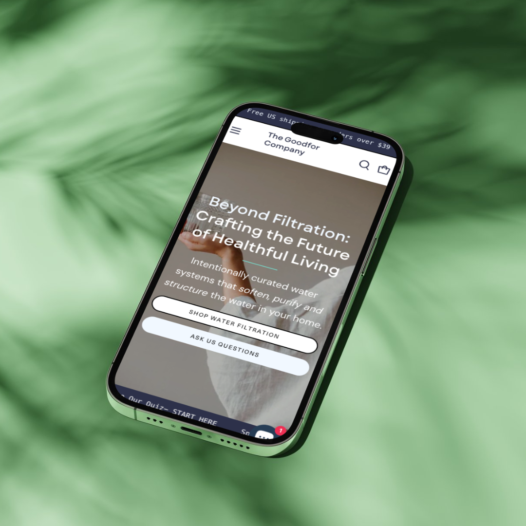 The Goodfor company brand strategy and shopify website build