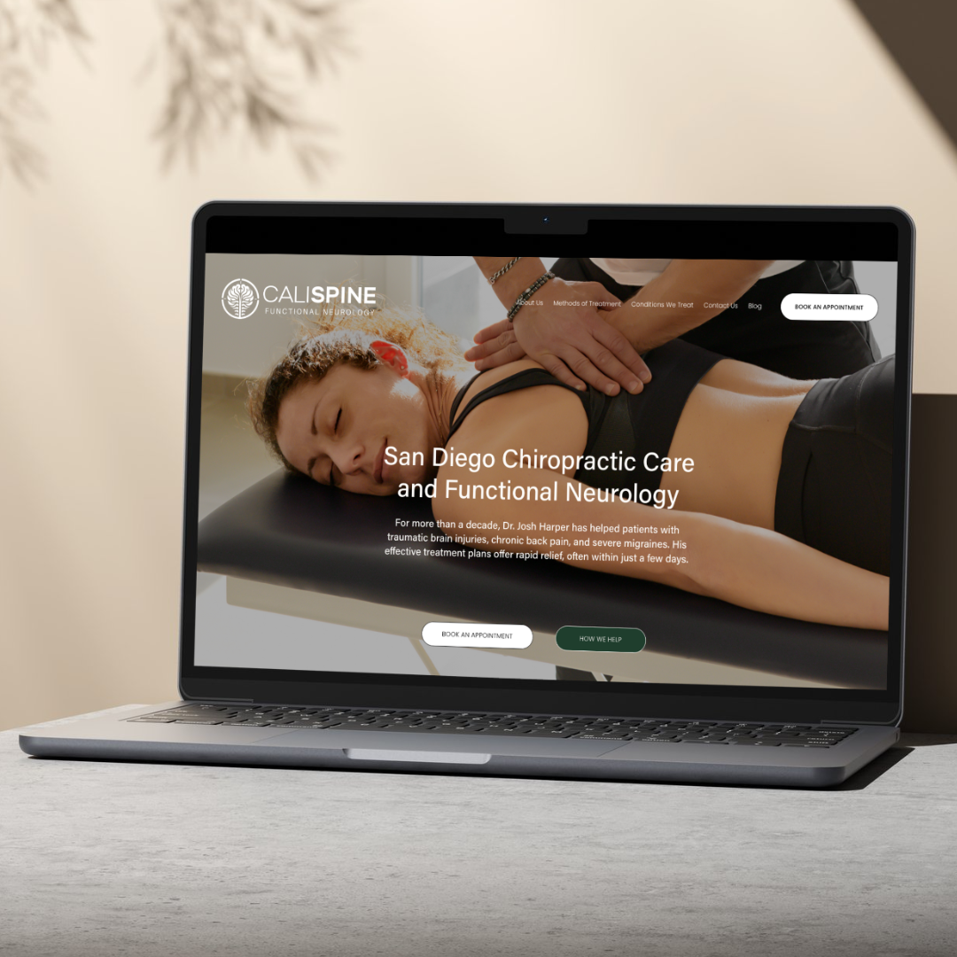 calispine brand positioning and squarespace website build